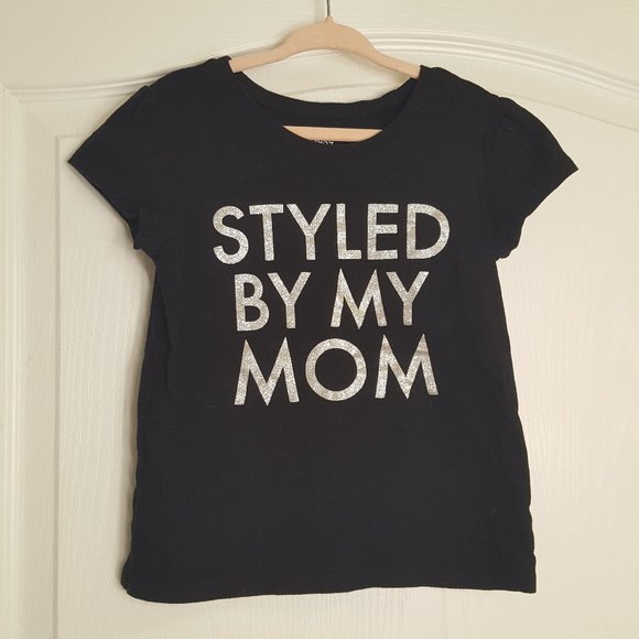 Styled by Mom Black Silver T Shirt - Picture 1 of 4